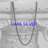 クラシック チェーン ネックレス / [BLESSEDBULLET]classic chain necklace_silver/gold/vintage silver/black silver