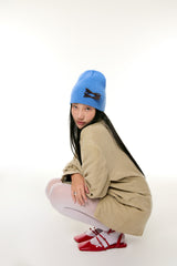 MINI RIBBON BEANIE / BLUE