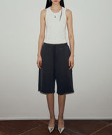 ロゴノースリーブトップ / LOGO SLEEVELESS TOP (WHITE)