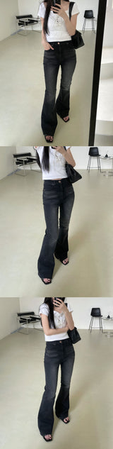 グレインブーツカットパンツ / Grain Bootcut Pants