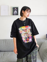 グラフィックホットエアバルーンTシャツ/ VENTIQUE Graphic hot air balloon T-shirt 5color