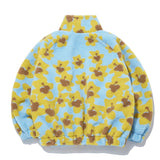 フラワーベアフラフィージャケット / Flower Bear Fluffy Jacket_Sky Blue