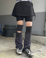 ゴープコアスパンデックスストラップスカートレギンス / Gorpcore spandex Strap Skirt Leggings