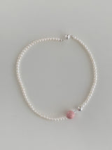 モヌッフパールネックレス / [925silver] Monuff Pearl Necklace