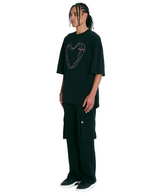 オーバーフィットラインドローイングTシャツ
