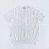 RO ウォッシャブルリネンVネックヘンリーネックニットウェア / VネックRO Washable Linen V-Neck Henley Neck Knitwear (6 colors)