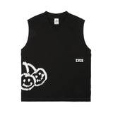キルシードゥードゥルチェリーベスト／DOODLE CHERRY VEST [BLACK] (6697591799926)