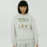 (裏起毛)マルチーズアーカイブフーディー/(Napping)Maltese archive hood