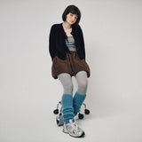 ALPACA LEG WARMERS, BLUE