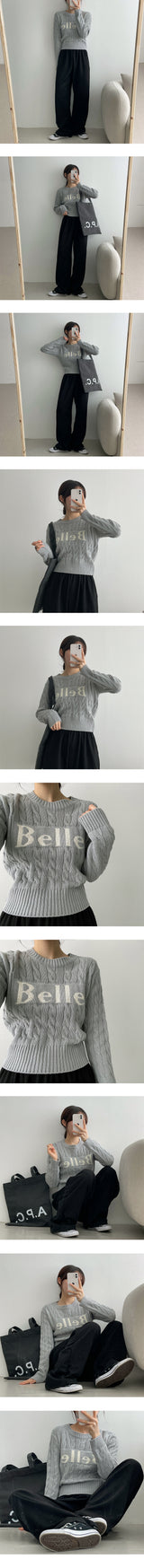 ベリーツイストニット/Belly Twisted Knitted