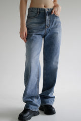 モールドデニムパンツ/no.1775 molded denim pants