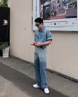 グラデーションデニムパンツ / GM Gradation Denim Pants (XS ~ L)