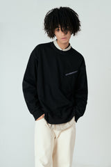 ポケットジップアップスウェットシャツT63/Pocket Zip-up Sweatshirt T63 Black