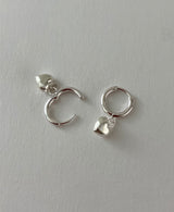[92.5silver] ベルハートワンタッチピアス