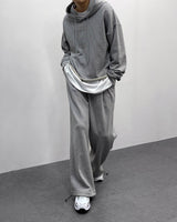 オールインワンクロップドフーディ/FL All-in-One Cropped Hoodie (4 colors)
