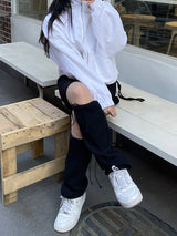 リボンストリングレッグウォーマー / Ribbon String Leg Warmer