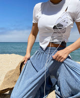 ツイストテンションクロップTシャツ