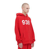 939ロゴフード / 939 LOGO HOOD (DEEP RED)