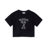 フラワークロップ半袖Tシャツ