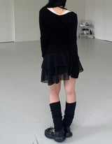 バレリーナカンカンシフォンスカート / ballerina cancan chiffon skirt