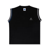 ケーブルニットベスト / 25P CABLE KNIT VEST_BLACK