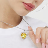 HIGHTEEN PRINCESS HEART CUBIC ZIRCONIA NECKLACE