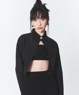 シングルボタンシャツ/Single Button Shirt Black