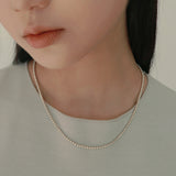 シルバーボールネックレス / silver ball necklace (silver)