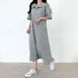 ハーフスリーブカラードドレス / Half Sleeve Collared Dress