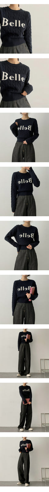 ベリーツイストニット/Belly Twisted Knitted