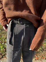 Loop Belted Corduroy Pants (3color) (6657189380214)