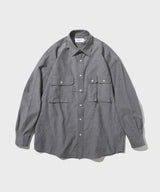 オックスフォードマルチポケットシャツ/Oxford Multi Pocket Shirts (Black)