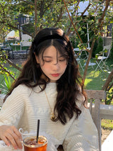 ベルベットダブルリボンヘアバンド
