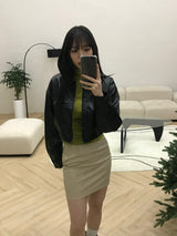 アシュリー レザー スカート