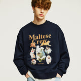 (Napping)Maltese crew sweatshirts