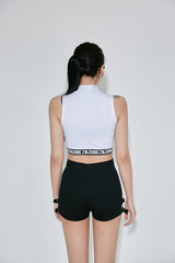 バルジングハイネッククロップトップ / TOP(9048) Bulging High Neck Crop Top