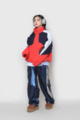 トリプルカラードジップアップ / triple-colored zip-up