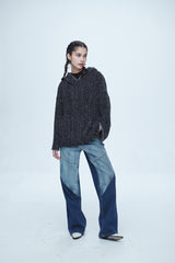 ハイパー ブラッシュ ウォッシング ワイド デニムパンツ / Hyper Brush Washing Wide Denim Pants Blue