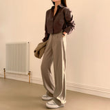 [beled made/short, long] standard date wide slacks