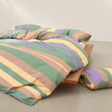 Iris green duvet cover Qsize(200x230cm)