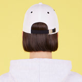 Scribble Two Tone 5panel Cap White