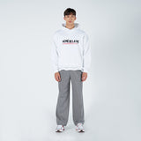 カーシブロゴフーディー / CURSIVE LOGO HOODIE WHITE