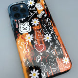 Collage Sketch Bumper Case (ORANGE) (6660045766774)