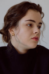 [14K] Leaf One-touch Earrings