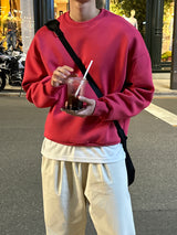 コットンワンタックバンドウエストワイドパンツ / Cotton One Tuck Banded Waist Wide Pants (7 colors)