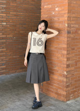 リル16スポーティーメッシュクロップ半袖Tシャツ / RilU 16 Sporty Mesh Crop Short-Sleeved T-Shirt