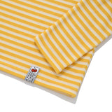 ビッグドゥードゥルチェリーハイネックストライプロングTシャツ／BIG DOODLE CHERRY HIGH NECK STRIPE T-SHIRT [MUSTARD]