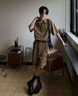 ジャンプスーツ/[ベルトあり] Jamie Jumpsuit (2 color)
