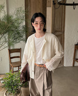 22S/S レースカーディガン (2 color) (6694785450102)