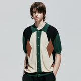 ポッカーディアハーフニットカーディガン / pocker-dia half knit cardigan green